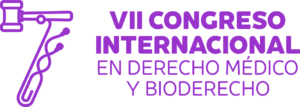 7mo Congreso COLDERECHO 2026 - Logo horizontal MORADO