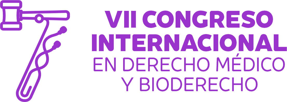 7mo Congreso COLDERECHO 2026 - Logo horizontal MORADO