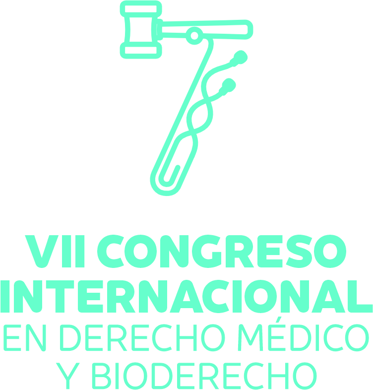 7mo Congreso COLDERECHO 2026 - Logo vertical TURQUESA