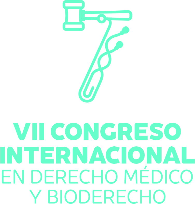 7mo Congreso COLDERECHO 2026 - Logo vertical TURQUESA